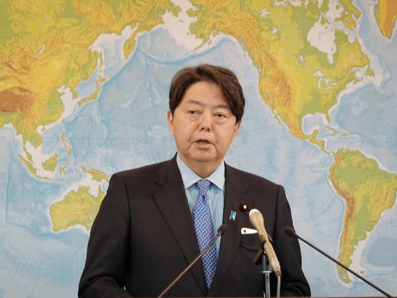 日本外相林芳正。 (圖：中央社檔案照片)