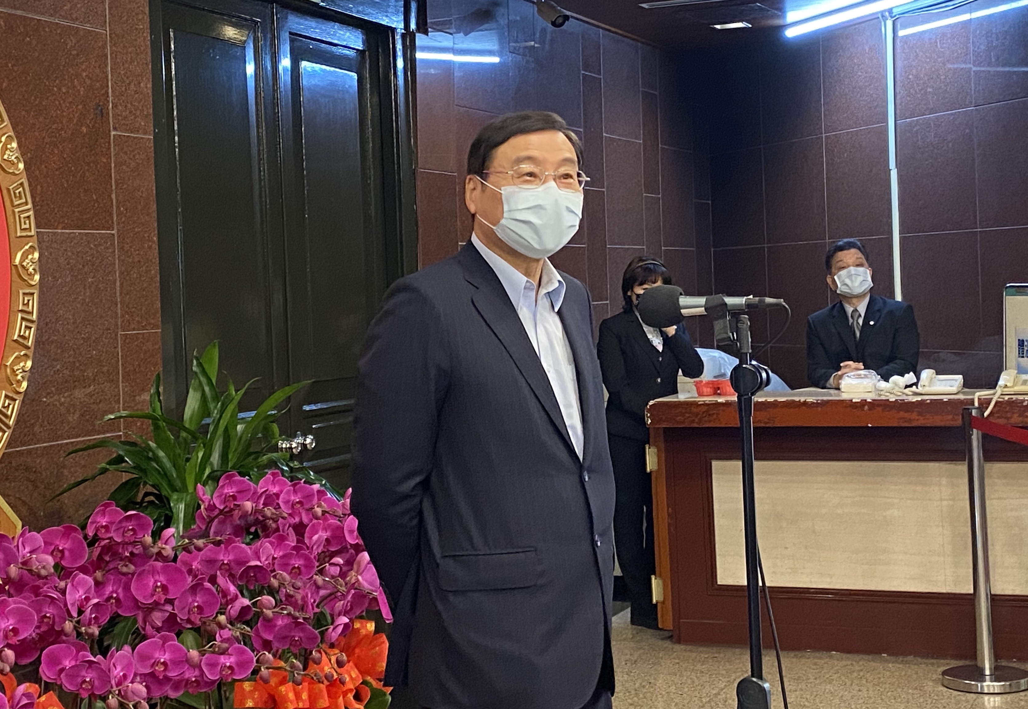 國民黨立院黨團總召曾銘宗強調，修憲應該符合程序正義。(林詠青攝)