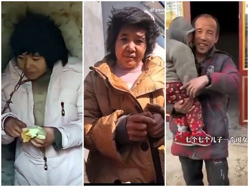 江蘇「徐州八孩母親」遭鐵鏈鎖破屋事件。(網路圖片)