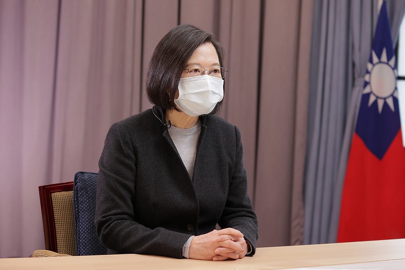 蔡英文總統10日為「全國中小企業聯合新春團拜」錄製致詞影片，強調將共同強化中小企業體質，建立強韌產業供應鏈，為台灣經濟發展創造更好的榮景。(圖：總統府Flickr)