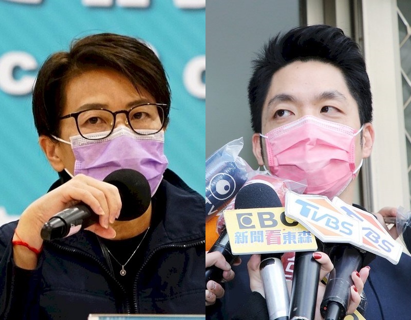 台北市副市長黃珊珊與國民黨立委蔣萬安。 (合成圖/北市府/中央社)