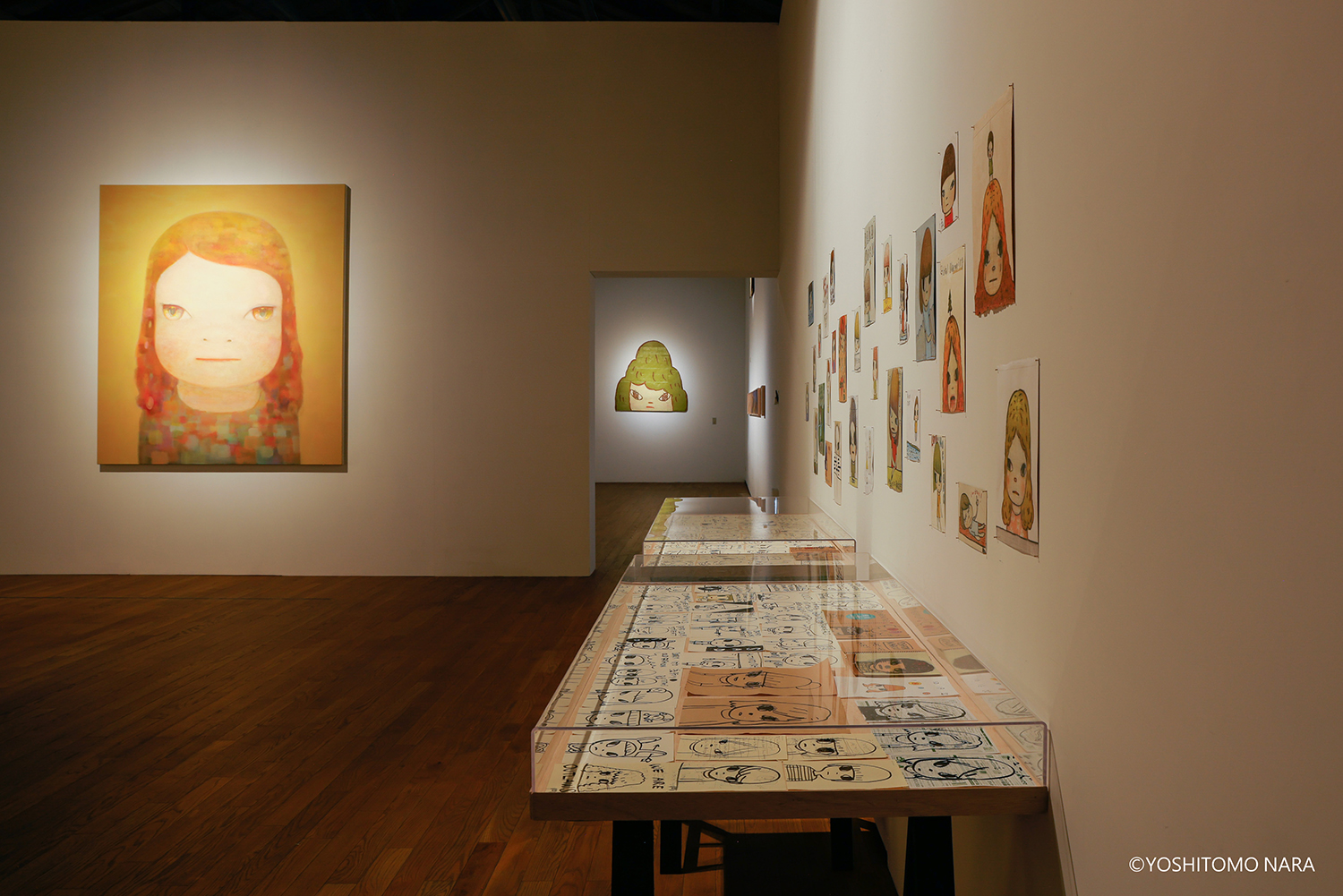 文化總會主辦「奈良美智特展」，過去近一年來巡迴全台三地，引起觀展熱潮，13日正式劃下句點。(文化總會提供)