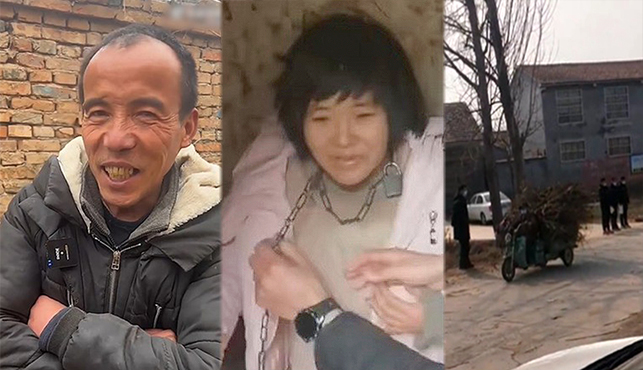 江蘇「徐州八孩母親」遭鐵鏈鎖破屋事件持續發酵。(網路圖片)