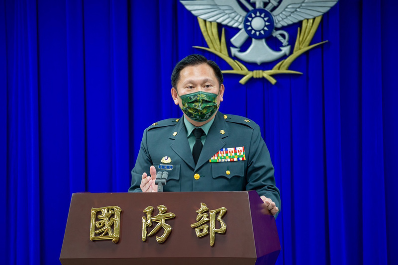 國防部軍事發言人史順文少將。（國防部提供） (圖：中央社)
