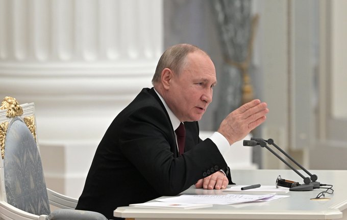 美國與加拿大宣布制裁俄羅斯總統蒲亭(Vladimir Putin)以及外長拉夫羅夫(Sergei Lavrov) 。(圖:President of Russia/Twitter)