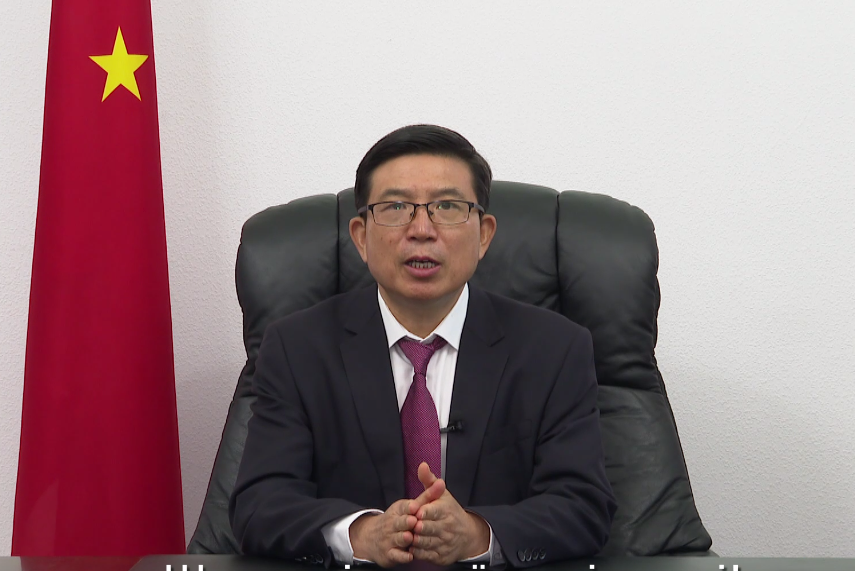 中國駐烏克蘭大使范先榮27日表示，由於目前的情況過於不安全而無法撤離其公民。(圖：中國駐烏大使館網頁)