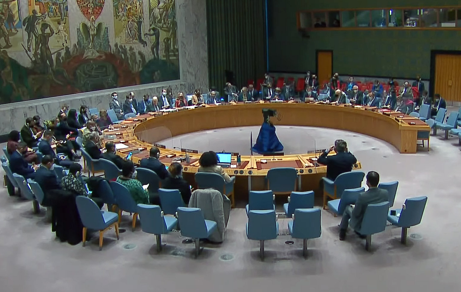 聯合國人權理事會(United Nations Human Rights Council)28日同意烏克蘭提案，將在本週稍晚就俄羅斯入侵問題舉行緊急辯論。(翻攝自聯合國YouTube頻道)