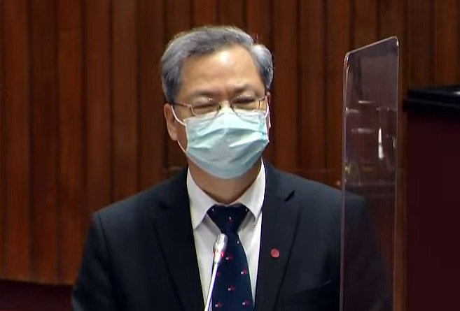 國發會主委龔明鑫表示，台灣有機會在5年內加入CPTPP。(翻攝自國會頻道)