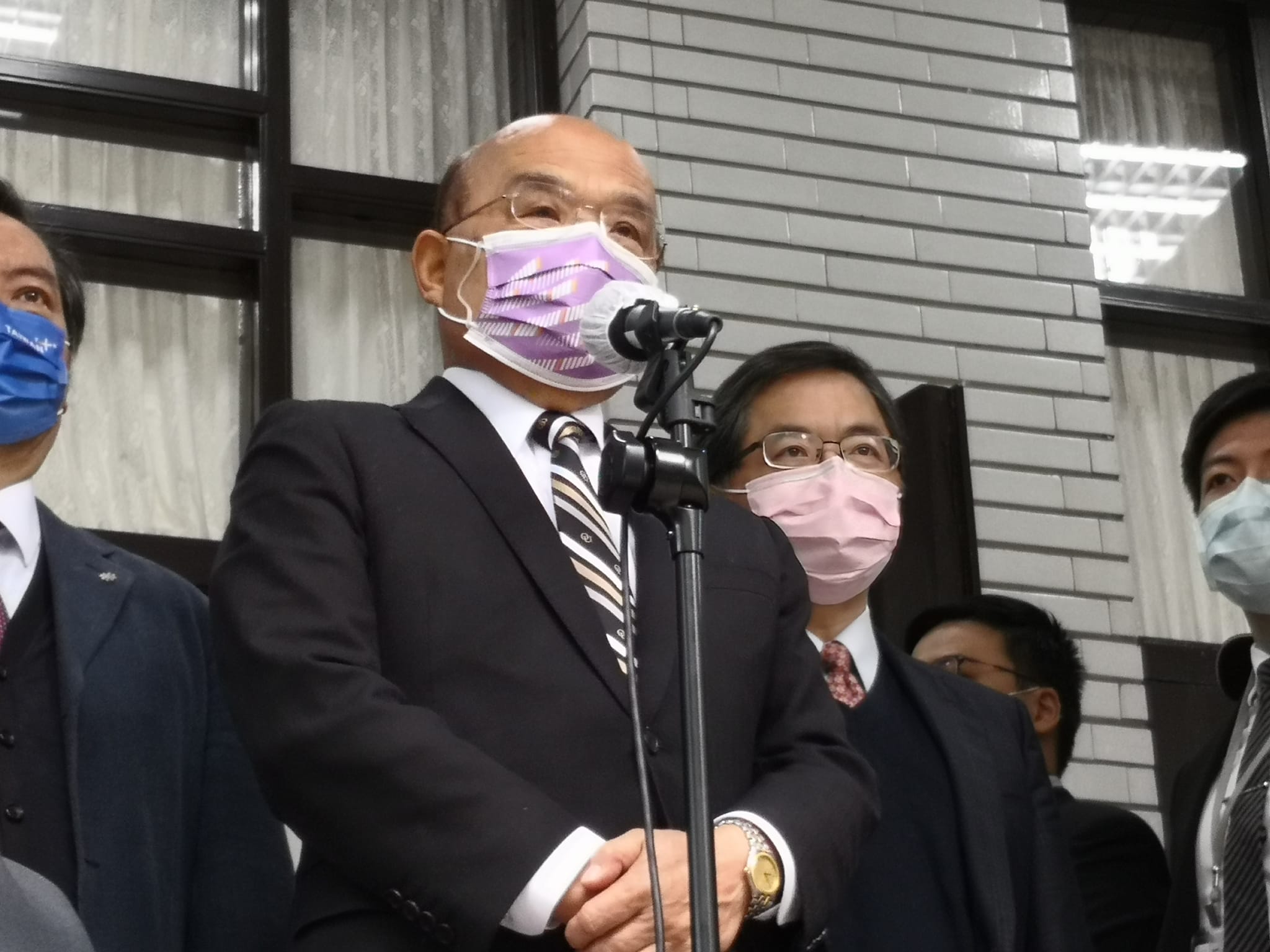 對於俄國將台灣列不友善名單，行政院長蘇貞昌表示，台灣是主權獨立國家全世界都知道。 (劉玉秋攝)