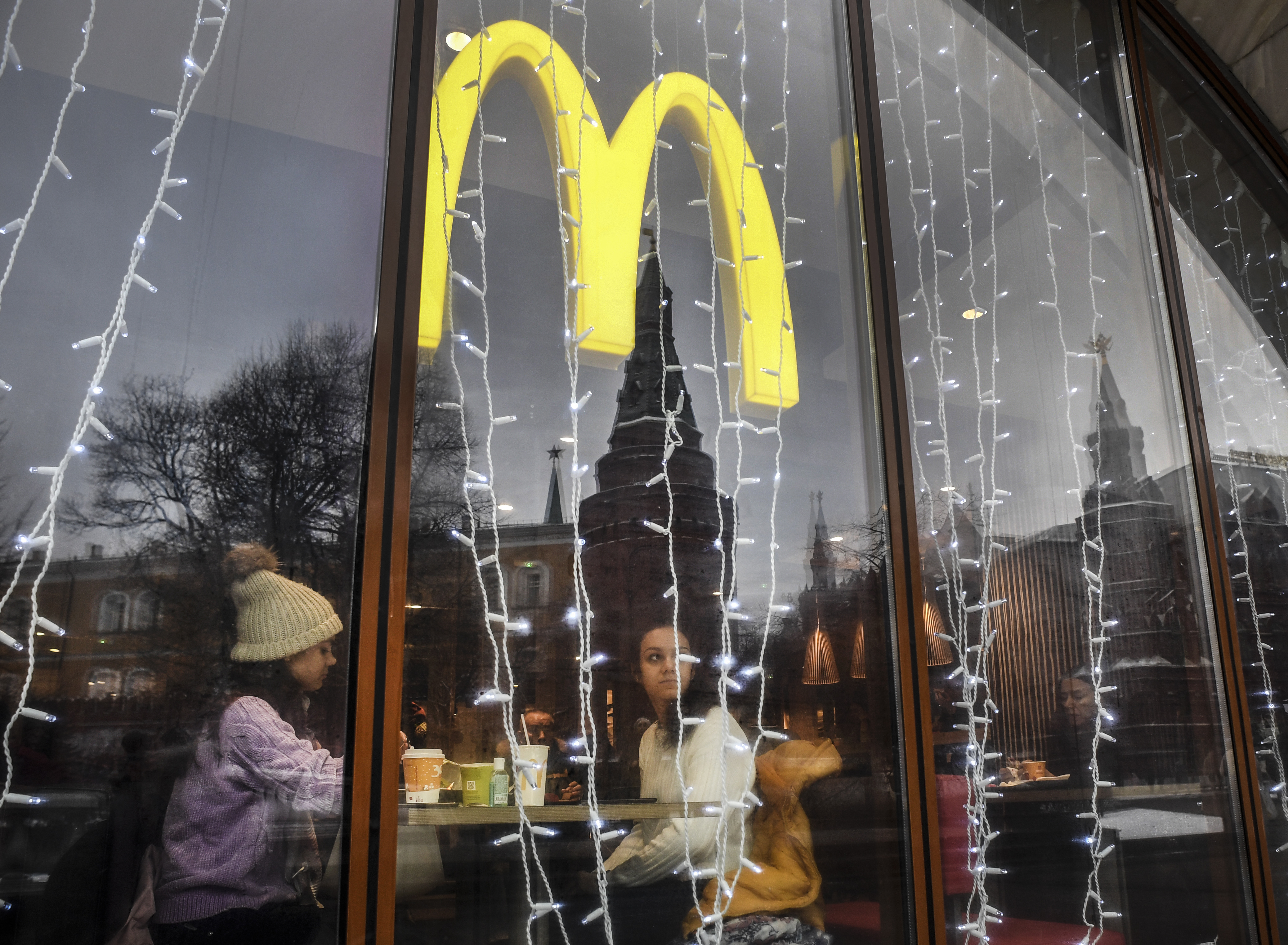 位於俄羅斯的麥當勞。(AFP)