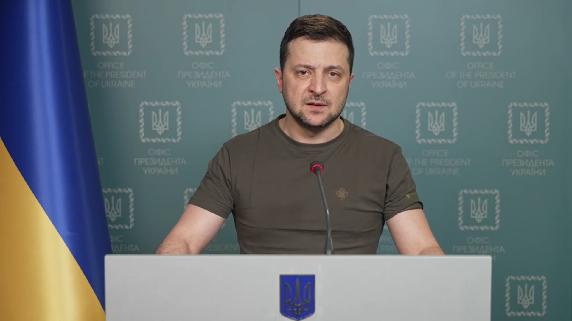 烏克蘭總統澤倫斯基（Volodymyr Zelenskiy）8日傍晚對英國國會發表視訊即席演說。 (圖:翻攝自臉書)