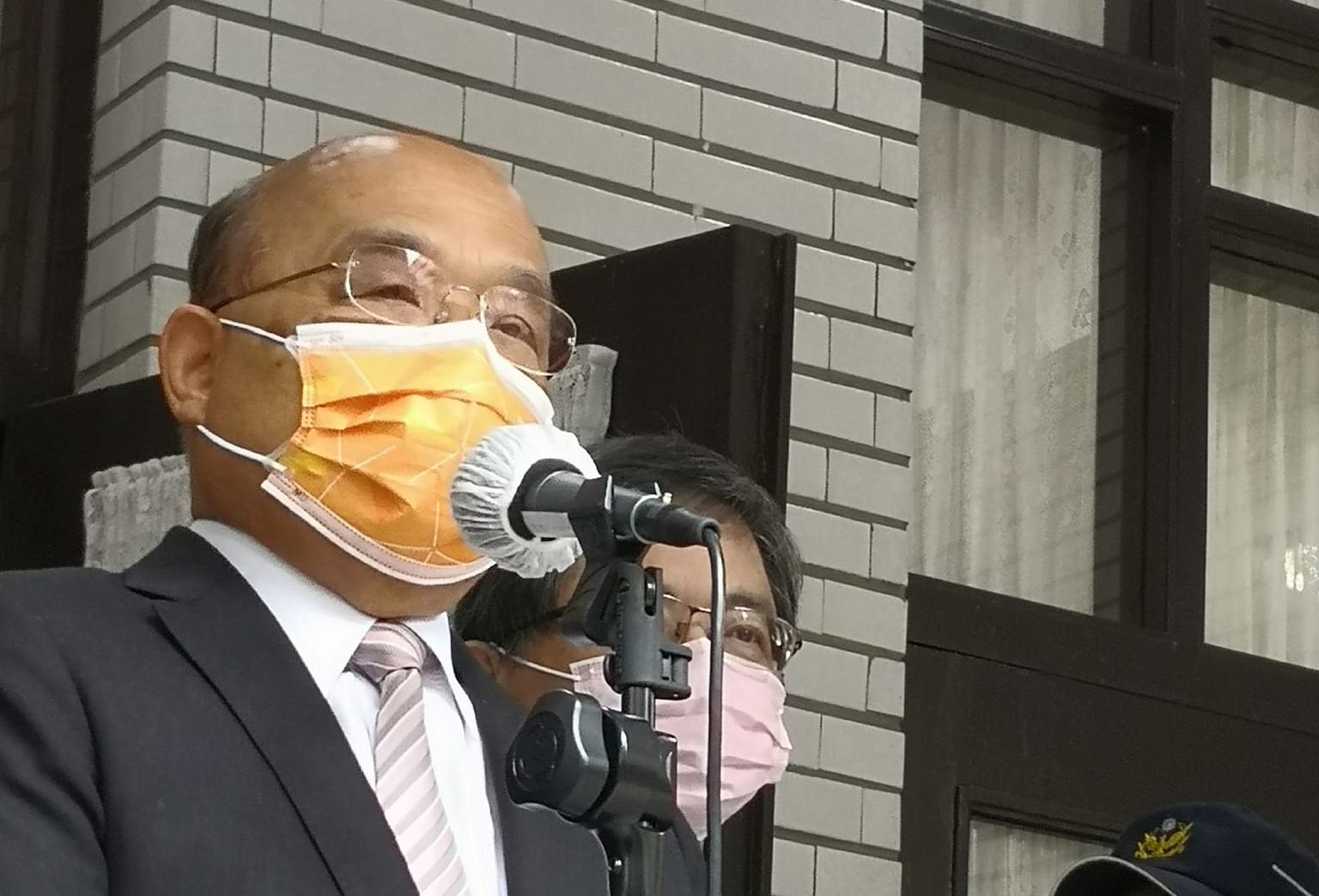 行政院長蘇貞昌到立法院列席施政總質詢。(劉玉秋攝)