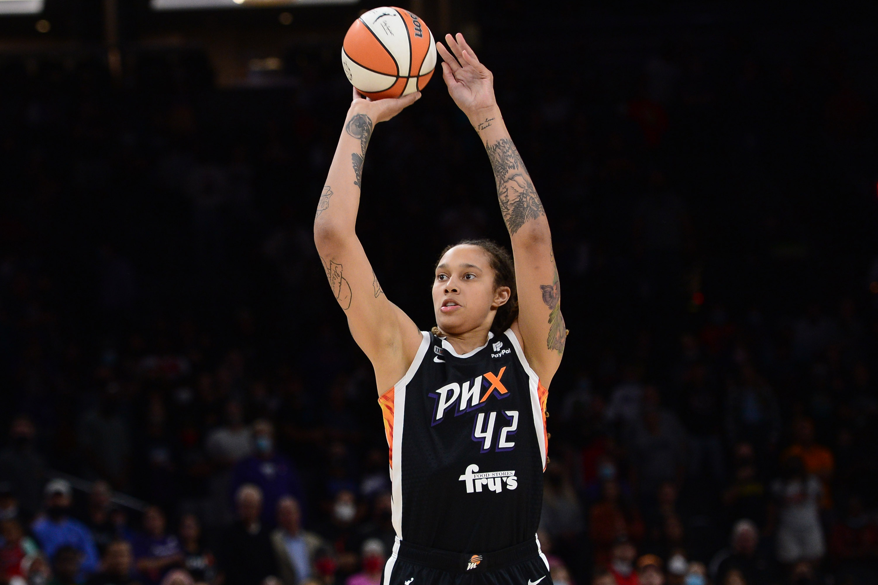美國女籃選手格琳娜（Brittney Griner）(路透社/達志影像)