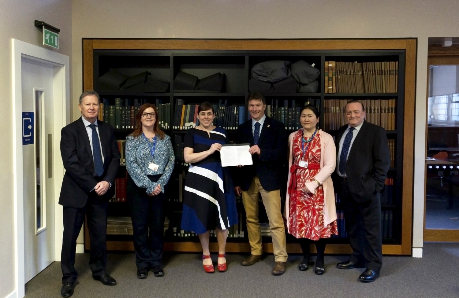 英國聖安德魯斯大學成立「台灣漢學資源中心」。(國家圖書館提供)