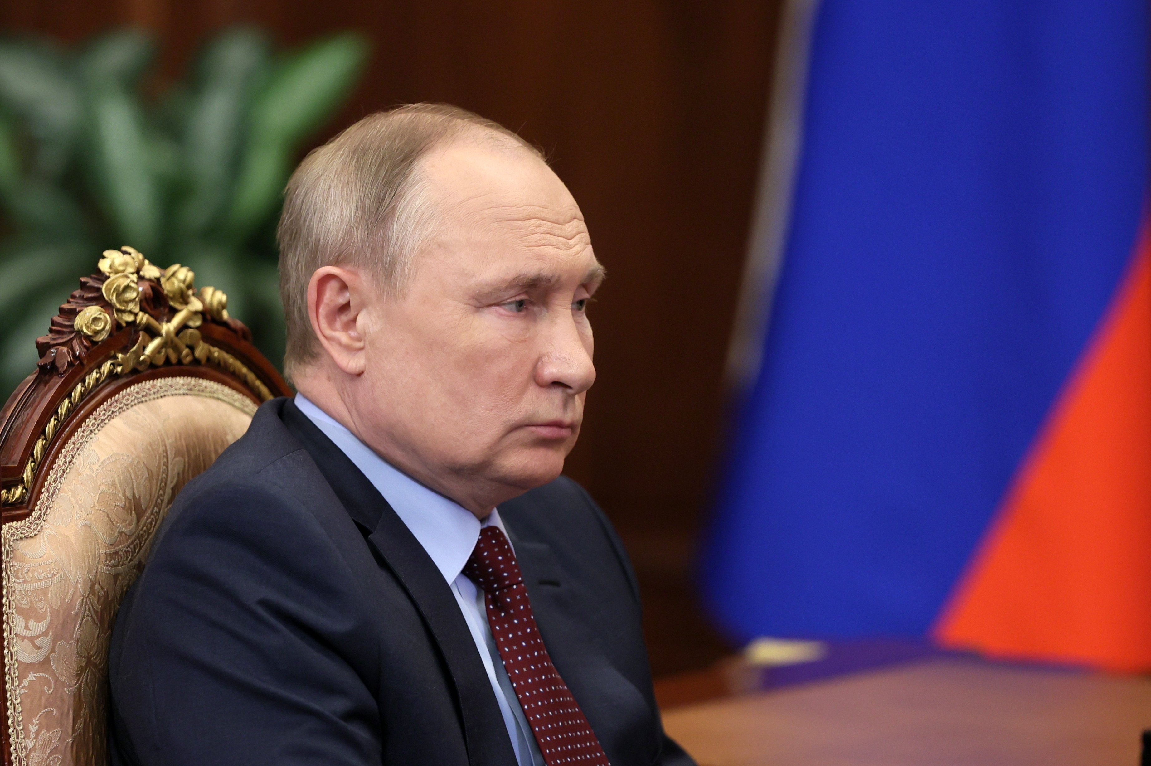 俄羅斯總統蒲亭(Vladimir Putin)簽署命令要求歐洲買家要以盧布支付天然氣款項。(Twitter/@KremlinRussia_E)