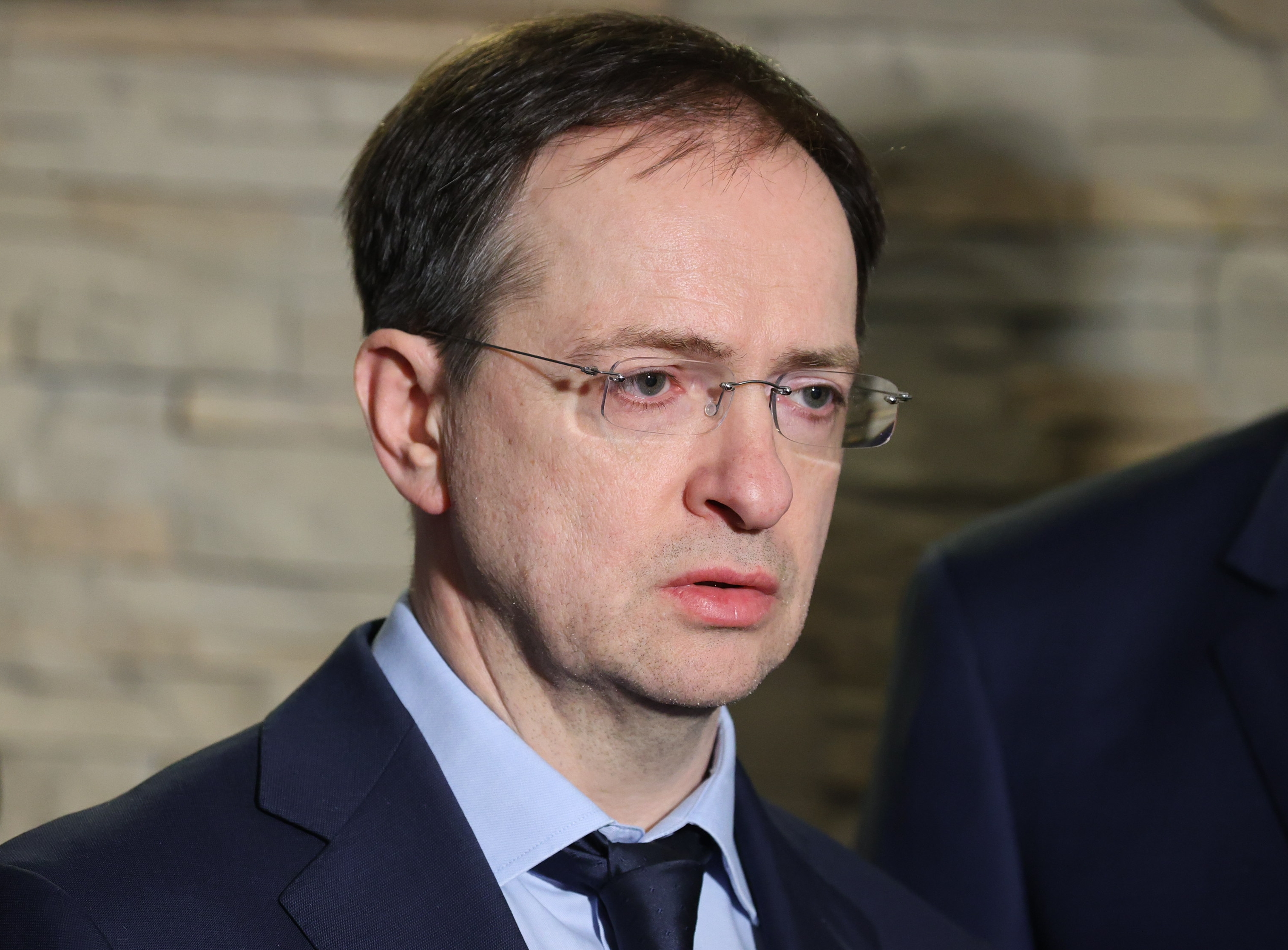 俄羅斯對烏克蘭的首席談判代表梅丁思基(Vladimir Medinsky)。(AFP)