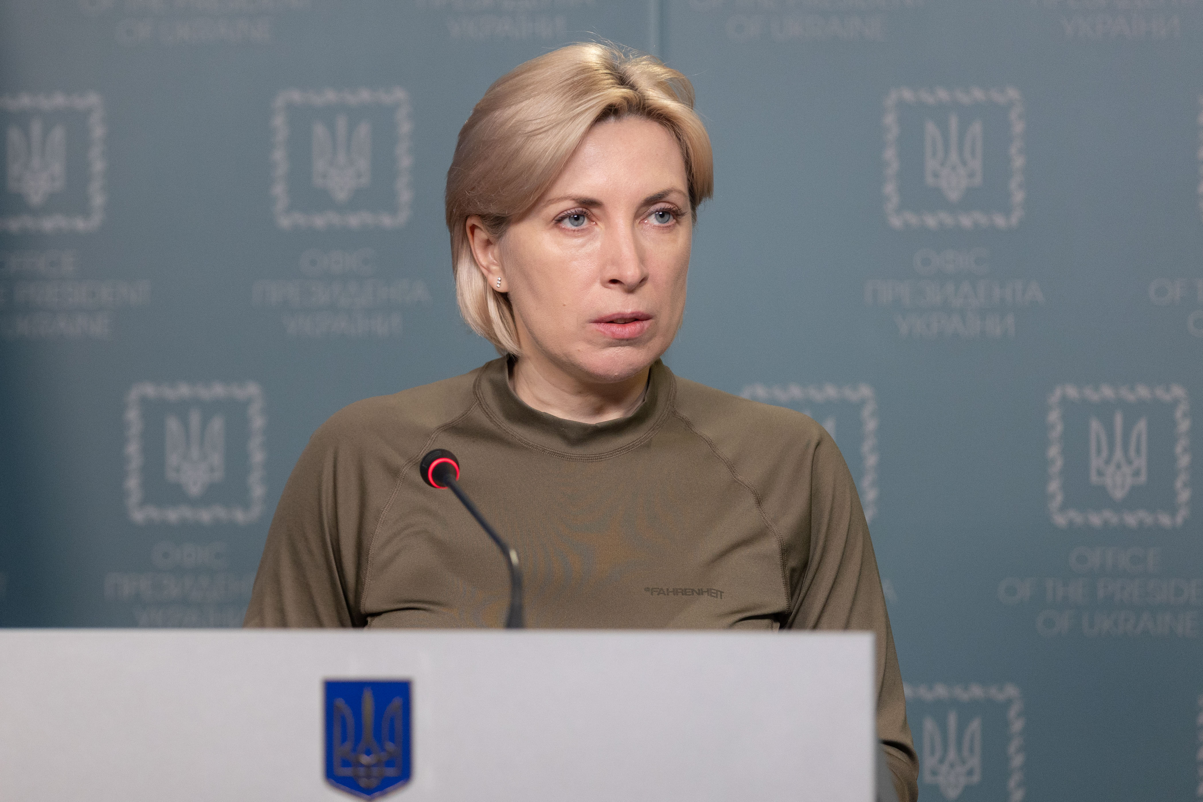烏克蘭副總理韋列舒克(Iryna Vereshchuk)表示，烏克蘭方面共有30人參與這次與俄國的換囚行動。(UNIAN)