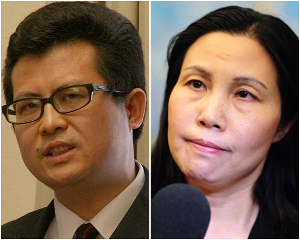中國維權人士郭飛雄(左)當時在官方限制出境下，無法到美國見妻子張青(右)最後一面，也不能奔喪。(合成圖)