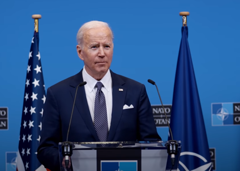 美國總統拜登24日一連參加G7、歐盟以及北約三場峰會，討論對烏克蘭戰爭援助。圖為拜登參加北約峰會時談話。(FB@President Joe Biden)