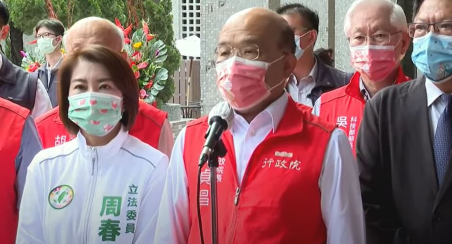 行政院長蘇貞昌今天(26日)受訪表示，民進黨推動18歲公民權入憲已有多年，這是世界趨勢，也是台灣年輕人的期待。(行政院提供)