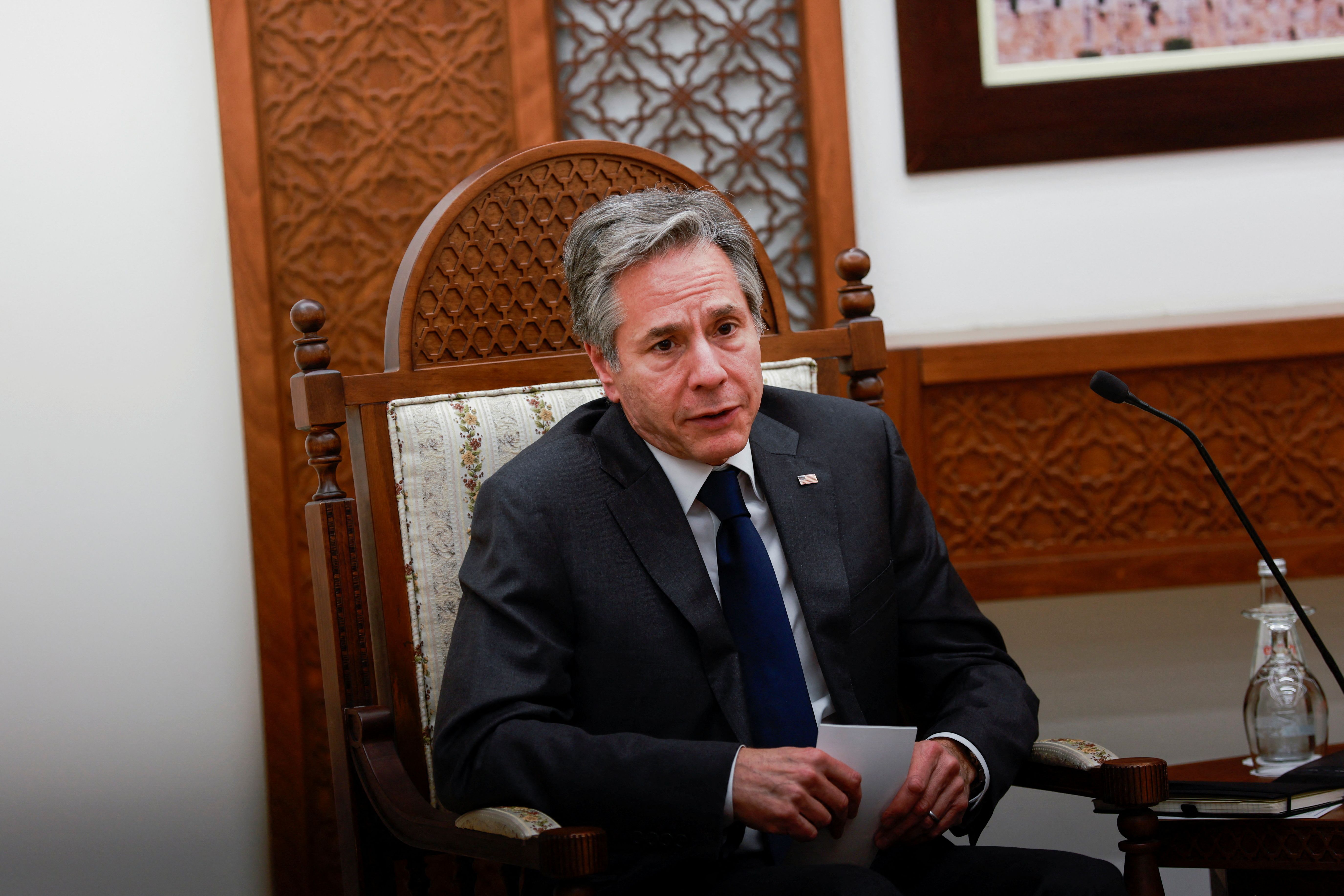 美國國務卿布林肯(Antony Blinken)(路透社/達志影像)