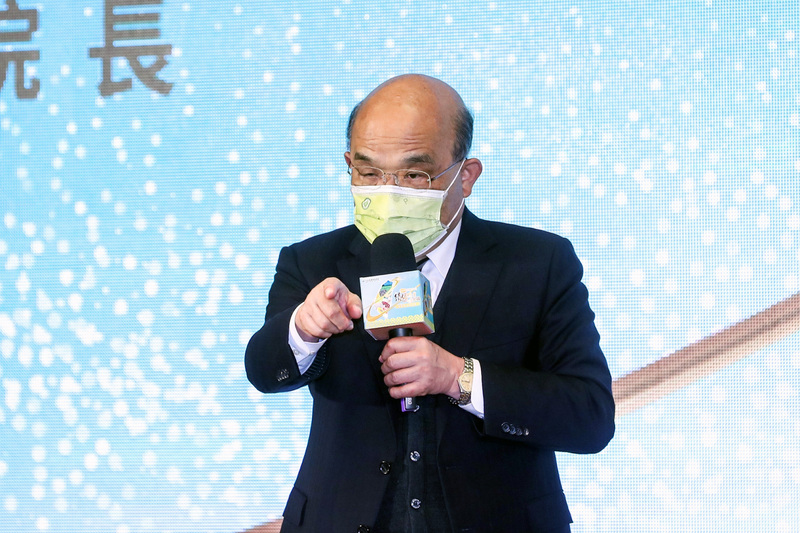 行政院長蘇貞昌表示健康狀況良好，希望國人共同遵守防疫規範。(資料照/中央社)