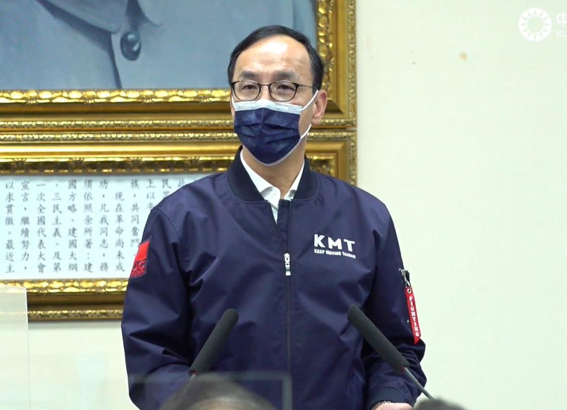快篩劑之亂掀兩岸罵戰，朱立倫表示，有準備就不會被見縫插針。(圖擷自國民黨臉書)