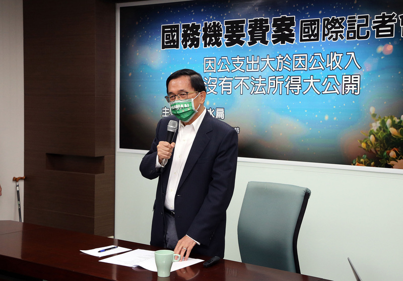 前總統陳水扁7日召開記者會，指所涉官司沒有不法所得。(圖：中央社)