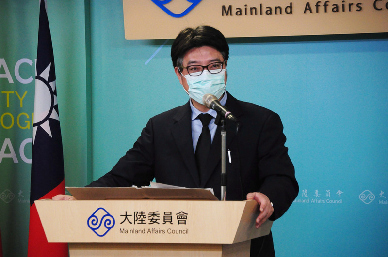 陸委會發言人邱垂正7日再籲陸方儘速告知李明哲刑滿釋放返台的具體時間。(圖：中央社)