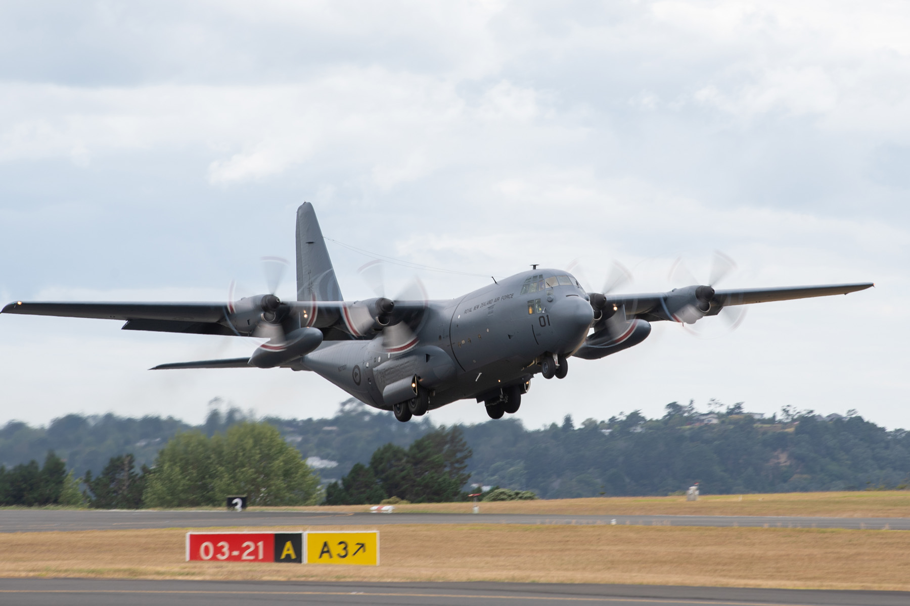 紐西蘭C-130式力士型運輸機(C-130 Hercules)。 (圖:紐西蘭空軍)