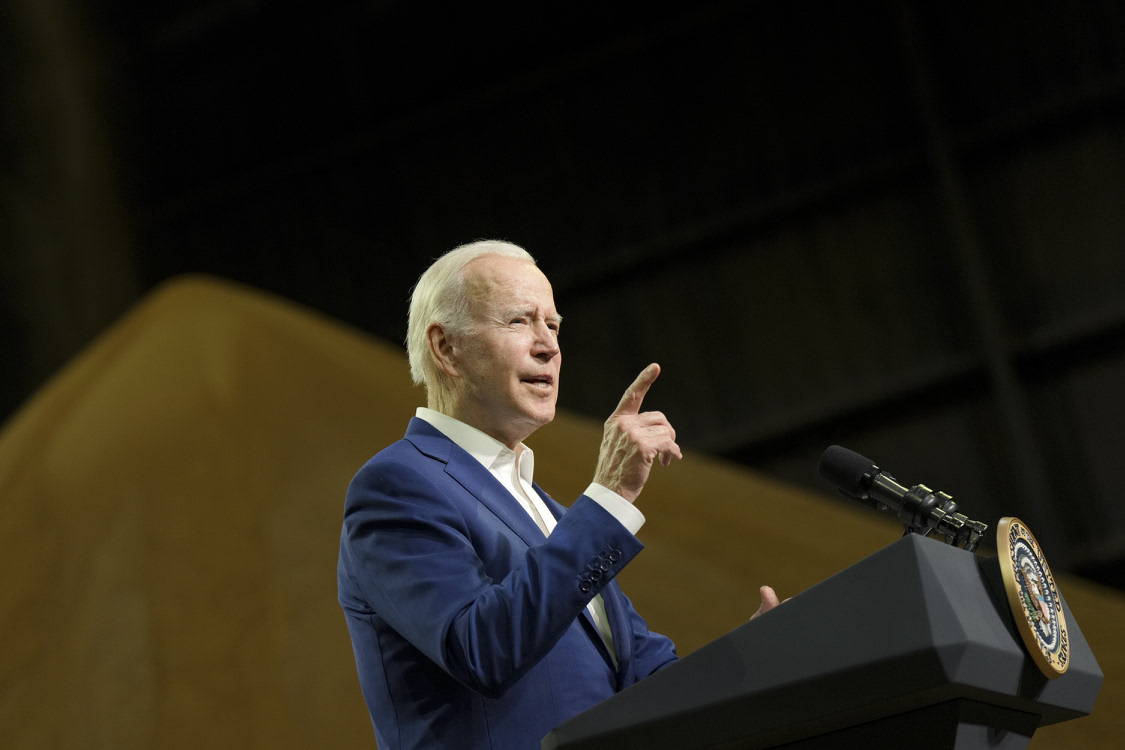 美國總統拜登(Joe Biden)12日造訪愛荷華州。 (圖:拜登推特)