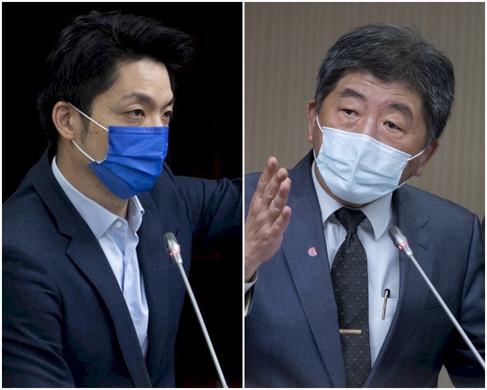 台北市長選戰激烈，國民黨參選人蔣萬安(左)與民進黨參選人陳時中，針對防疫議題攻防。 (資料照片/中央社)