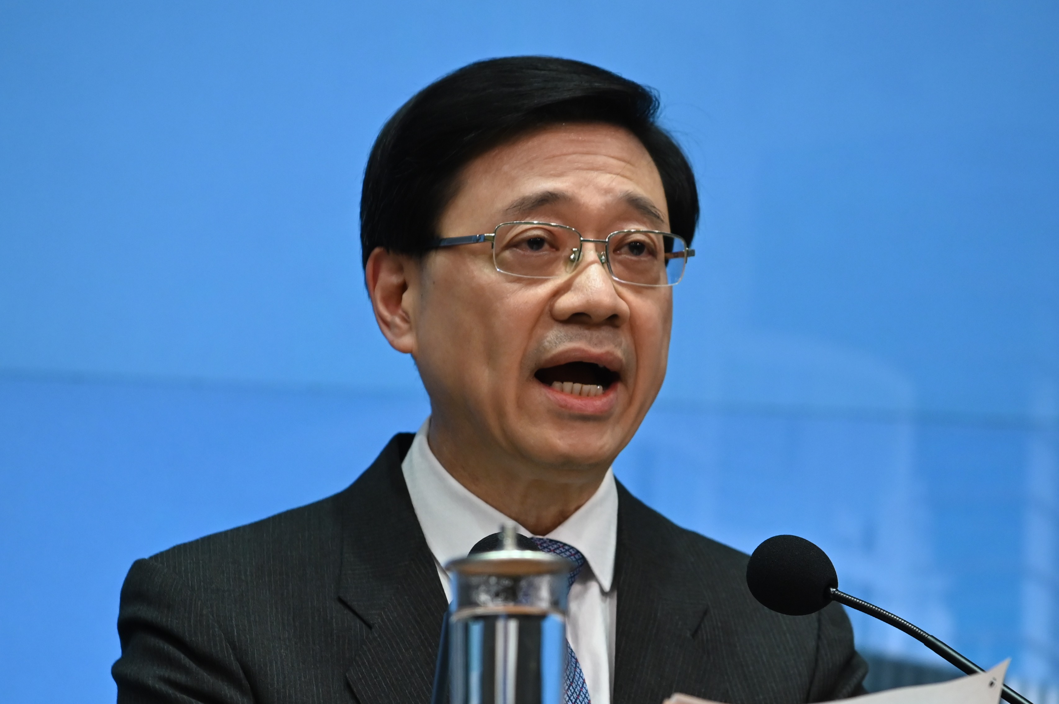 香港前政務司司長李家超。 (AFP)