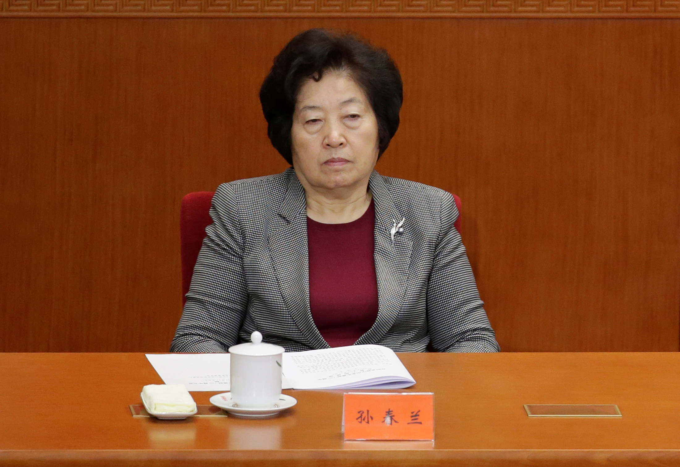 中國國務院副總理孫春蘭。(路透社/達志影像)