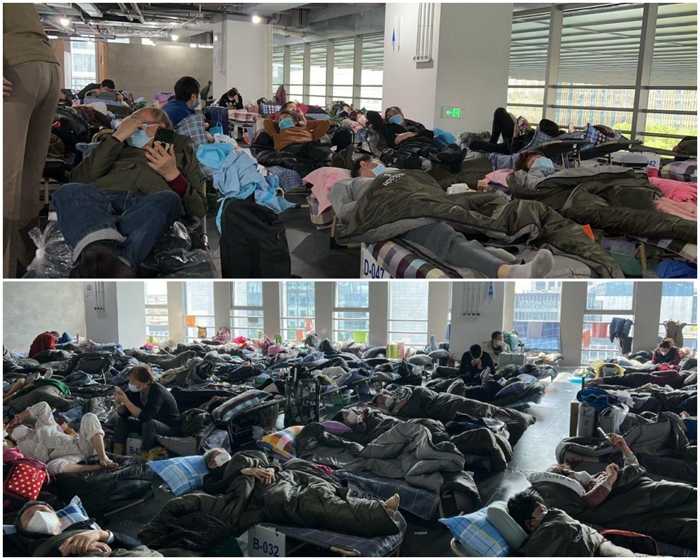 圖為上海建滔方艙醫院。(微博)