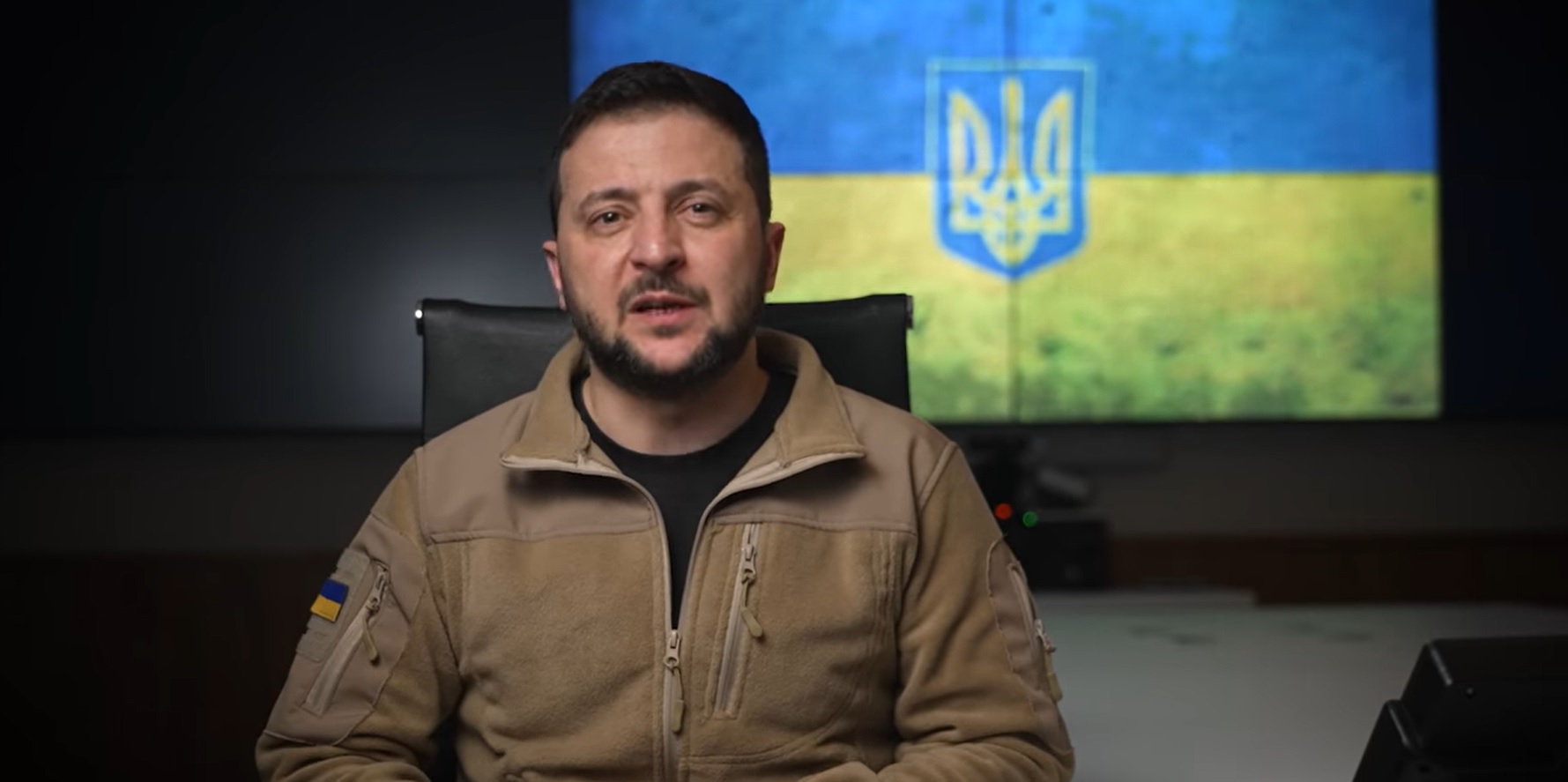 烏克蘭總統澤倫斯基(Volodymyr Zelensky)。(圖截自澤倫斯基臉書影片)