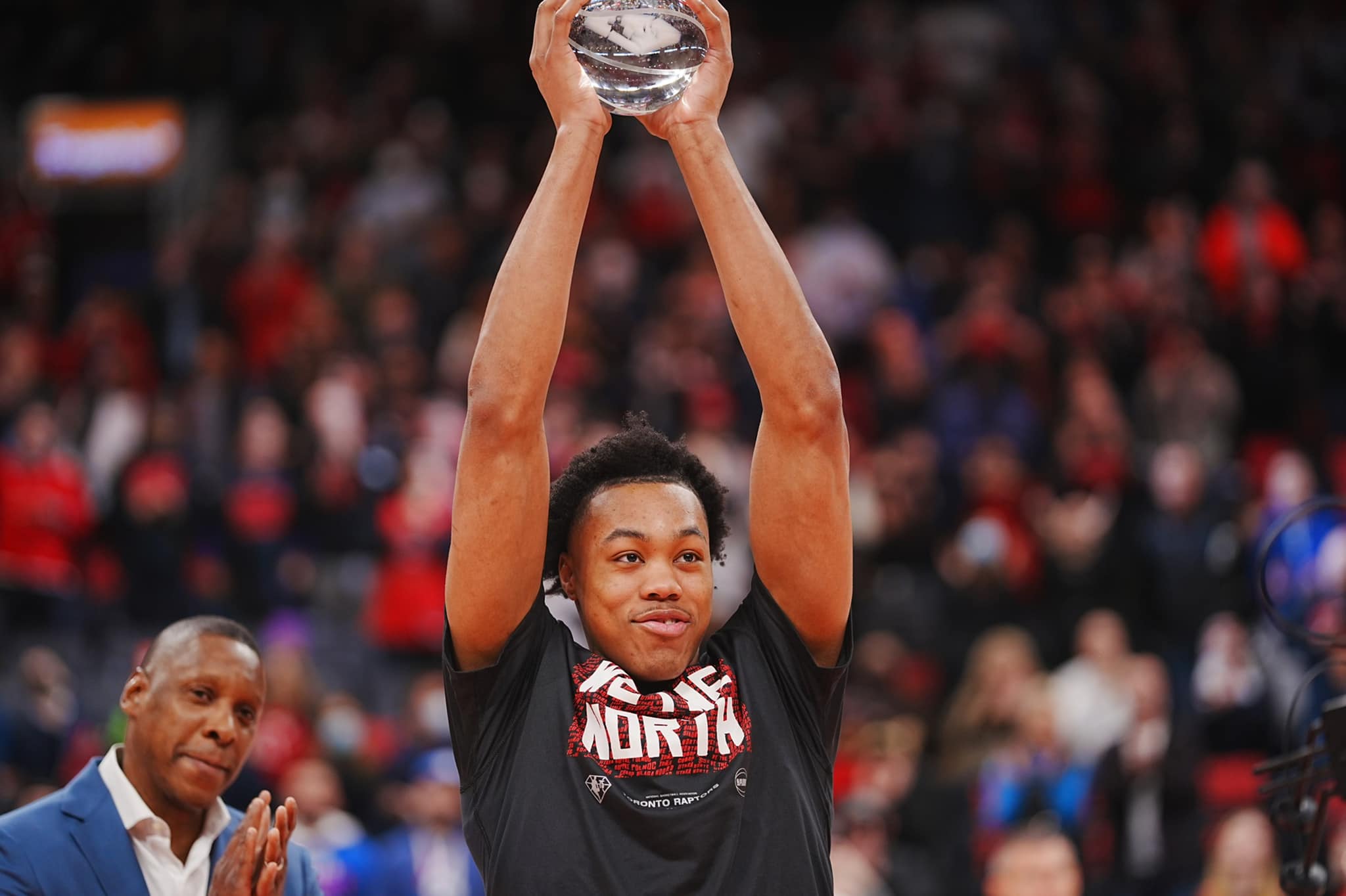 多倫多暴龍(Toronto Raptors)的巴恩斯(Scottie Barnes)。（FB/@TorontoRaptors)