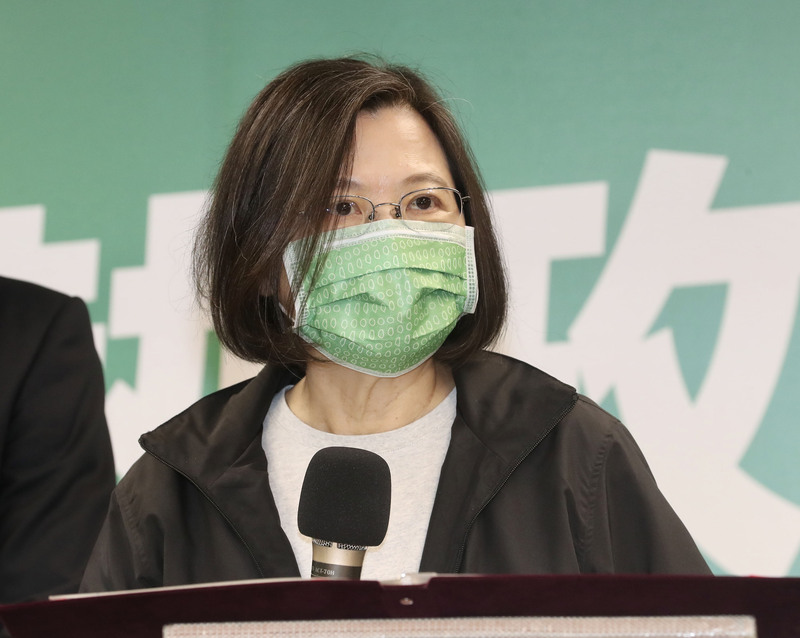 民進黨主席蔡英文5日晚間召開選舉對策委員會。 (圖：中央社檔案照片)