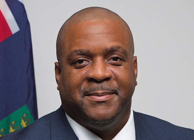 英屬維京群島(British Virgin Islands)總理法荷(Andrew Fahie)。(網路圖片)