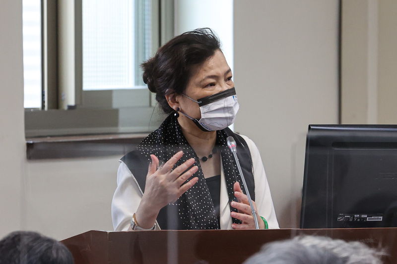 經濟部長王美花於立院答詢。資料照片。 (圖：中央社)