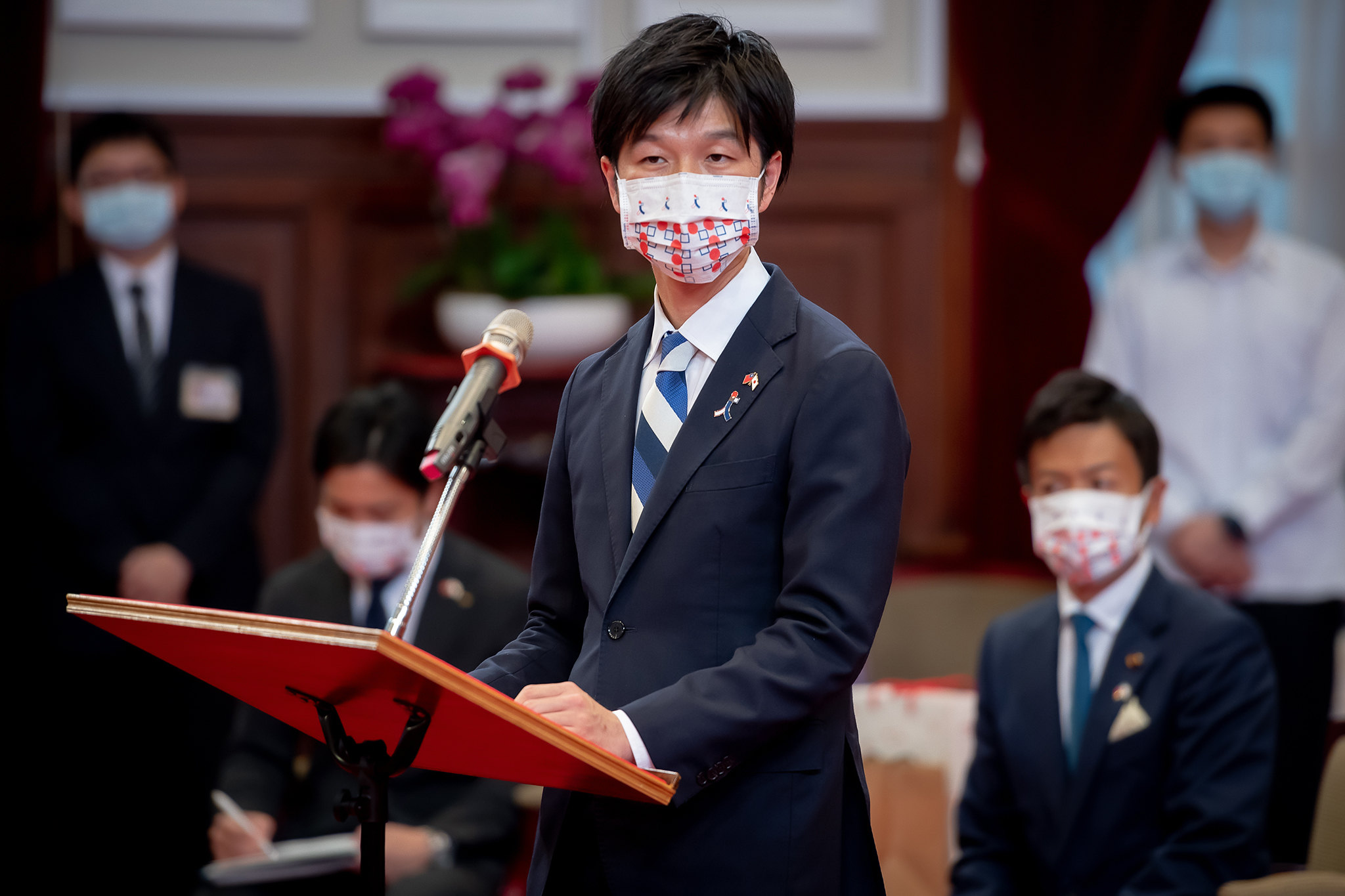 日本眾議員鈴木憲和。 (圖:總統府)