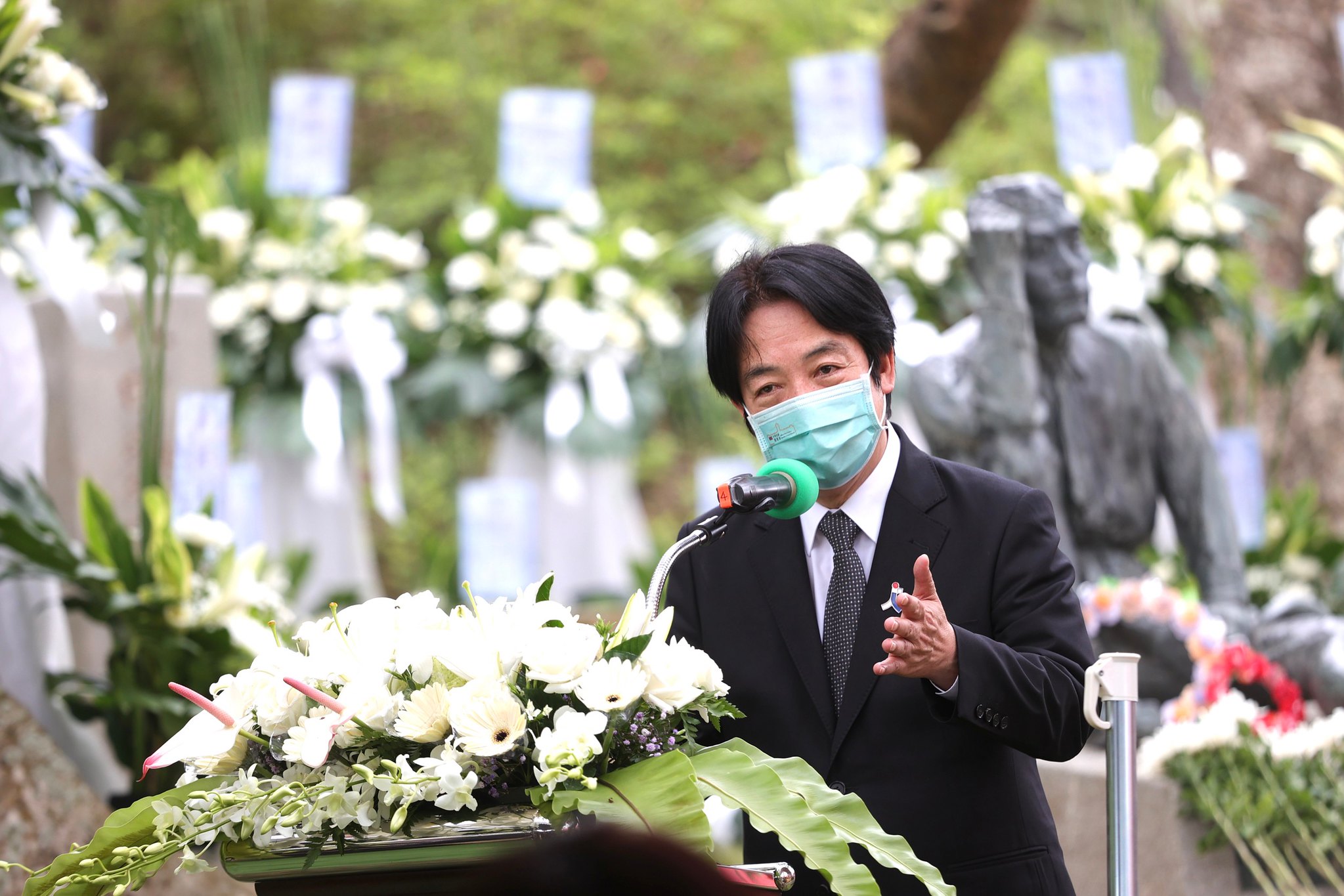 副總統賴清德8日出席「八田與一技師逝世80週年追思紀念會」。(圖：總統府fliker)
