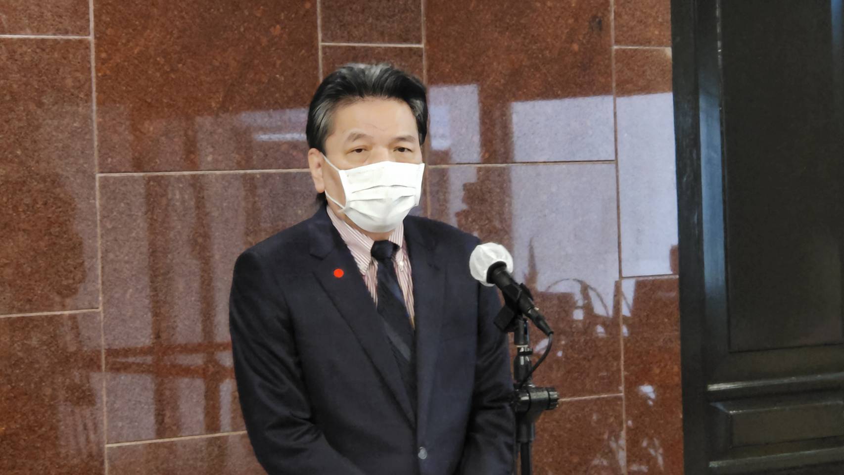 親民黨祕書長李鴻鈞被提名為監察院副院長，他表示會盡最大努力尋求跨黨派支持。(王韋婷攝)