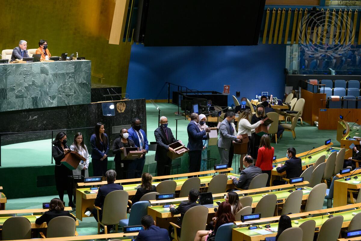 聯合國大會10日選出捷克，加入人權理事會。(UN Photo/Loey Felipe)