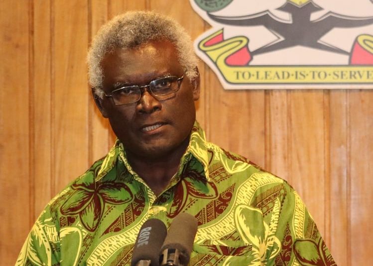 索羅門群島總理蘇嘉瓦瑞(Manasseh Sogavare)。 (圖:取自索國政府官網)