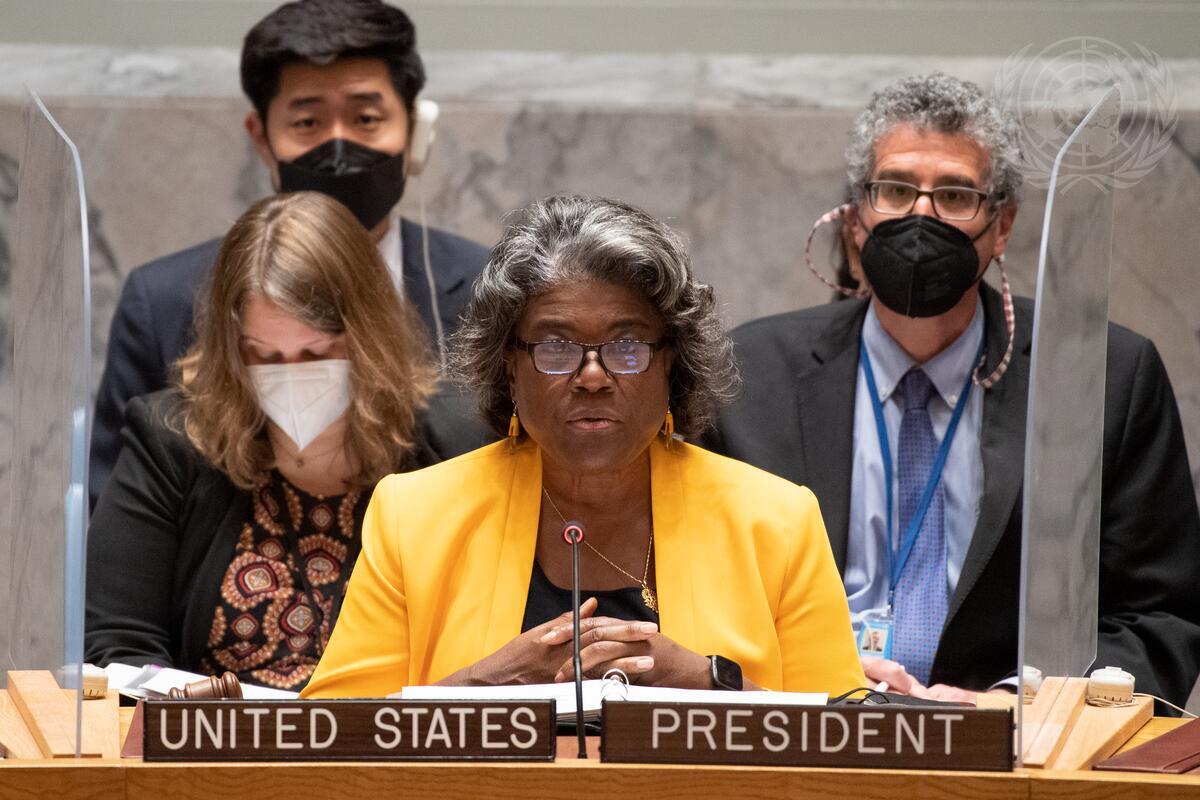 美國駐聯合國大使湯瑪斯-葛林斐德(Linda Thomas-Greenfield)。(UN Photo/Eskinder Debebe)