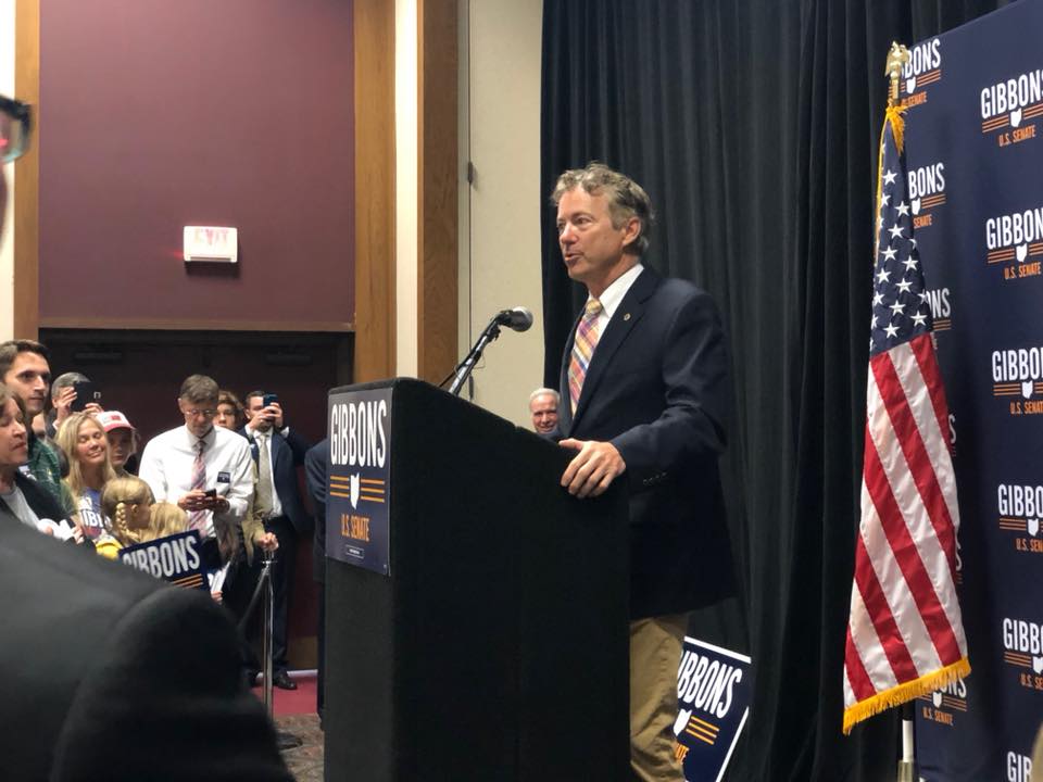 美國共和黨參議員藍德．保羅(Rand Paul)。(FB/@Rand Paul)