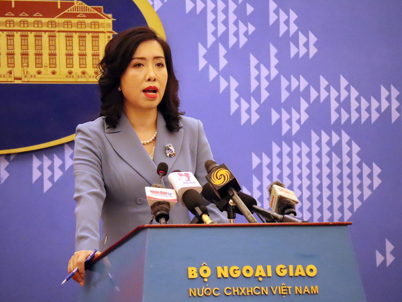 越南外交部發言人黎氏秋姮。 (圖：中央社檔案照片)