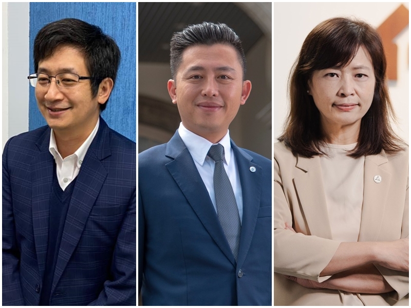 民進黨選對會18日同意，建議徵召立委蔡適應參選基隆市長、新竹市長林智堅參選桃園市長、新竹市副市長沈慧虹參選新竹市長。(合成圖)