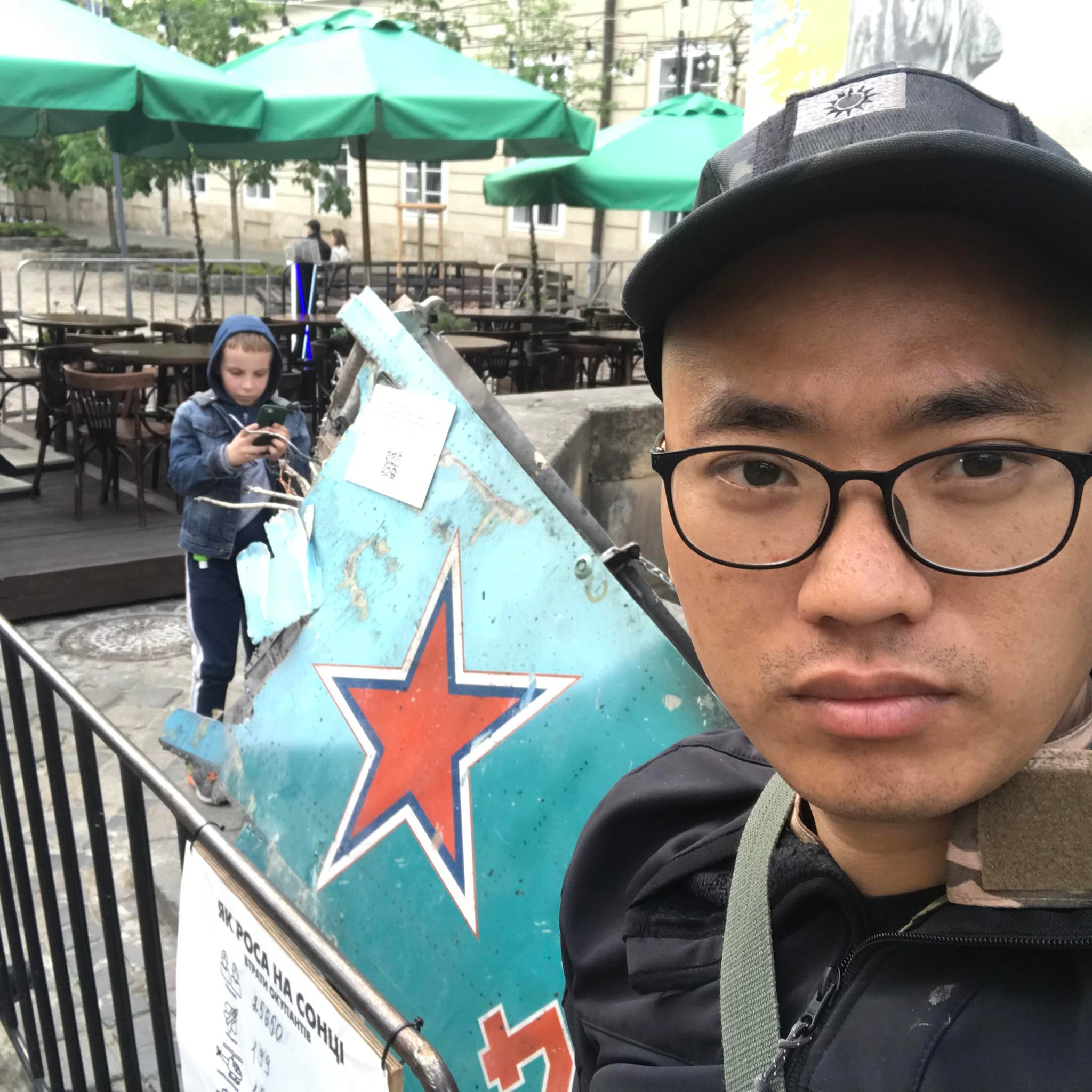 李成零赴烏克蘭當國際志願兵，抵抗俄軍。（臉書）